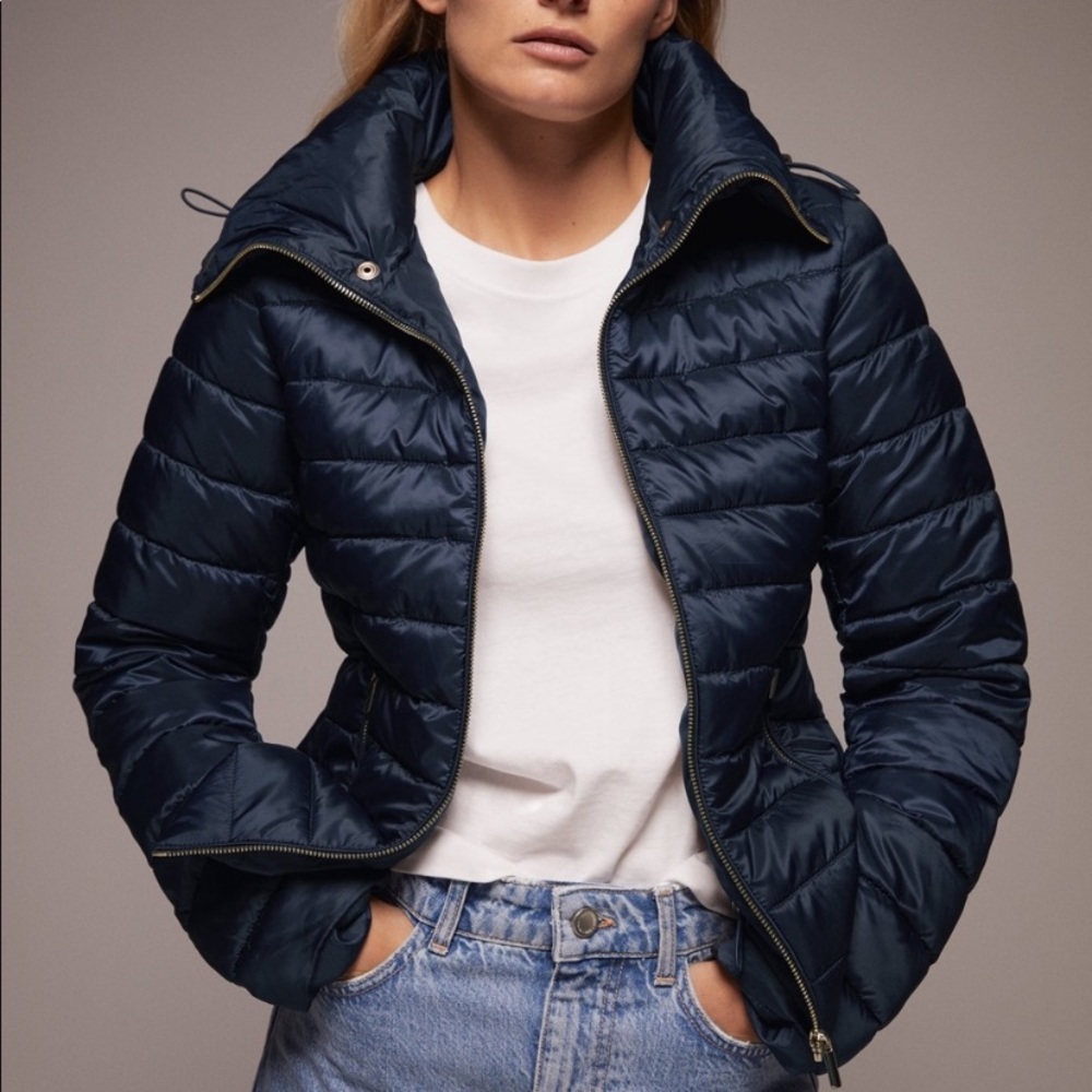Zara winter rain jacker puffy
